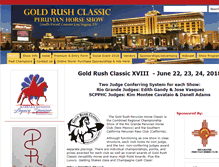 Tablet Screenshot of goldrushclassic.com